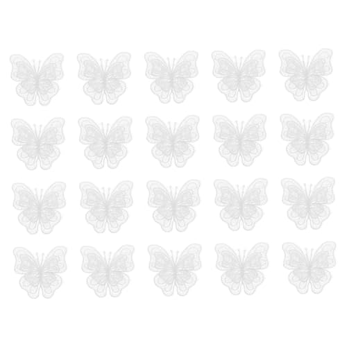 Uonlytech 20 Stück Doppellagige Organza Schmetterling Applikation Patches für Diy Kleidung Taschen und Hüte Strapazierfähige Bestickte Flicken zum Aufnähen und Aufbügeln Uonlytech 20 Stück Doppellagige Organza Schmetterling Applikation Patches für Diy Kleidung Taschen und Hüte Strapazierfähige Bestickte Flicken zum Aufnähen und Aufbügeln von Uonlytech