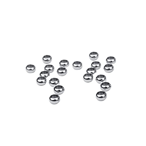 Uonlytech 20 Stück Edelstahl Spacer Perlen Durchmesser Runde Großloch Perlen Loch DIY Schmuckzubehör für Armbänder Halsketten Ohrringe Kreative Bastelideen Uonlytech 20 Stück Edelstahl Spacer Perlen Durchmesser Runde Großloch Perlen Loch DIY Schmuckzubehör für Armbänder Halsketten Ohrringe Kreative Bastelideen von Uonlytech