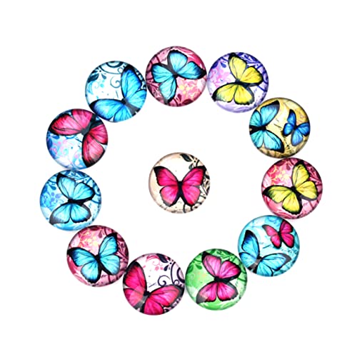 Uonlytech 20 Stück Glas Druckknöpfe Für Accessoires Charms Rund Charm Schmuckherstellung Schmuckanhänger DIY Schmuckmaterial Basteln Edelstein Gemischte Schmuck Cabochons Uonlytech 20 Stück Glas Druckknöpfe Für Accessoires Charms Rund Charm Schmuckherstellung Schmuckanhänger DIY Schmuckmaterial Basteln Edelstein Gemischte Schmuck Cabochons von Uonlytech