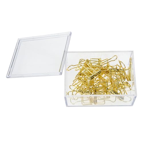 Uonlytech 20 Stück Goldene Metall Klemmen mit Dekorativem Hohldesign Langlebige Büroklammern aus Edelstahl Praktische Verschlussclips für Büro Schule und Zuhause Uonlytech 20 Stück Goldene Metall Klemmen mit Dekorativem Hohldesign Langlebige Büroklammern aus Edelstahl Praktische Verschlussclips für Büro Schule und Zuhause von Uonlytech
