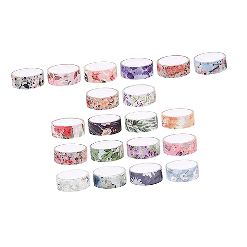 Uonlytech 20 Stück Handgezeichnete Washi Tapes Dekoratives Klebeband für Scrapbooking Diy Crafts und Fotoalben Leicht Abreißbar Vielseitig Einsetzbar Designs von Uonlytech