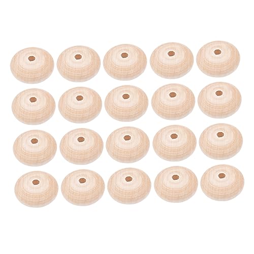Uonlytech 20 Stück Holzperlen für Diy Schmuckherstellung und Bastelprojekte Leichte Strapazierfähige und Vielseitige Perlen für Armbänder und Mehr von Uonlytech