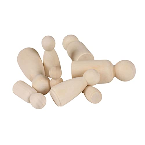 Uonlytech 20 Stück Kleine Holzpuppen Diy Bastelset für Robuste Holzfiguren zum Gestalten Projekte und Home Decor Helle Gelbe Farbe Uonlytech 20 Stück Kleine Holzpuppen Diy Bastelset für Robuste Holzfiguren zum Gestalten Projekte und Home Decor Helle Gelbe Farbe von Uonlytech