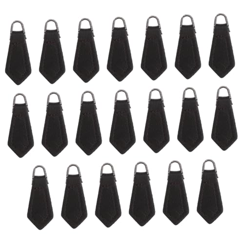 Uonlytech 20 Stück Leder Reißverschluss Ziehgriff Diy Zubehör für Koffer und Taschen Strapazierfähige Zipper Pull Tabs für Kreative Projekte und Reparaturen Geeignet für Rucksäcke von Uonlytech