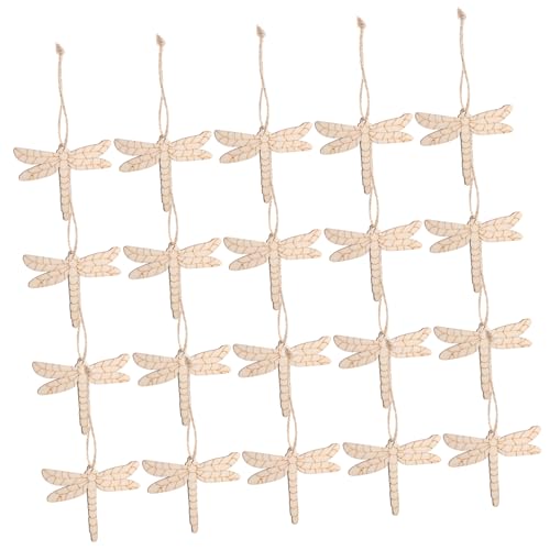 Uonlytech 20 Stück Libelle-Verzierung unvollendete Libellenausschnitte Dekorationen klein Erwachsene Und Libelle Wandbehang Libellen-Gartendekoration Holzperlen hölzern Khaki Uonlytech 20 Stück Libelle-Verzierung unvollendete Libellenausschnitte Dekorationen klein Erwachsene Und Libelle Wandbehang Libellen-Gartendekoration Holzperlen hölzern Khaki von Uonlytech
