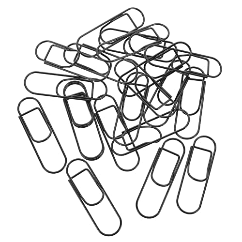 Uonlytech 20 Stück Metall Stift Clips Schwarz Stabile Büroklammern mit Starker Klammerkraft Dekorative und Vielseitige Dokumenten und Aktenklammern Einfach zu Bedienen und Langlebig von Uonlytech