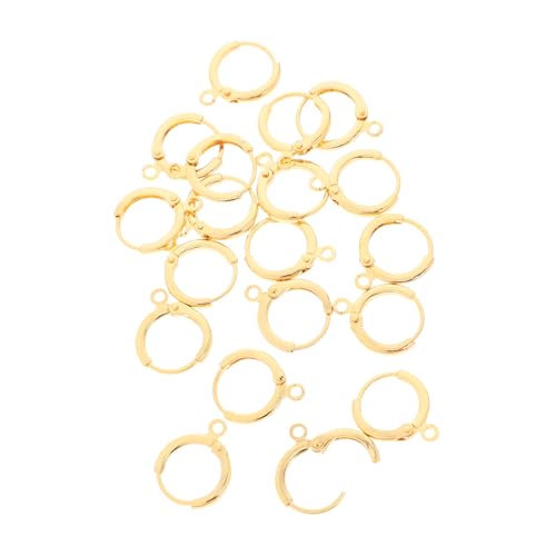 Uonlytech 20 Stück Ohrclip-ohrschnalle Runder Ohrhaken Ohrringe Für Die Schmuckherstellung Ohrhaken Für Die Schmuckherstellung Runde Ohrhaken Creolenfunde Ohrringe Haken Golden Kupfer Uonlytech 20 Stück Ohrclip-ohrschnalle Runder Ohrhaken Ohrringe Für Die Schmuckherstellung Ohrhaken Für Die Schmuckherstellung Runde Ohrhaken Creolenfunde Ohrringe Haken Golden Kupfer von Uonlytech