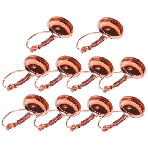 Uonlytech 20 Stück Ohrring Lünette Trays Roségold Earring Base Blanks aus Robustem für Diy Schmuckherstellung Präzise Verarbeitung Langlebig für Resin Ohrhaken Zubehör Uonlytech 20 Stück Ohrring Lünette Trays Roségold Earring Base Blanks aus Robustem für Diy Schmuckherstellung Präzise Verarbeitung Langlebig für Resin Ohrhaken Zubehör von Uonlytech