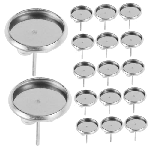 Uonlytech 20 Stück Ohrring Schweißnadel Becken Tablett Einstellung Flach Rund Ohrstecker Basis Ohrring Herstellungsbasis Cabochon Ohrstecker Ohrring Basis Schmuckzubehör Uonlytech 20 Stück Ohrring Schweißnadel Becken Tablett Einstellung Flach Rund Ohrstecker Basis Ohrring Herstellungsbasis Cabochon Ohrstecker Ohrring Basis Schmuckzubehör von Uonlytech