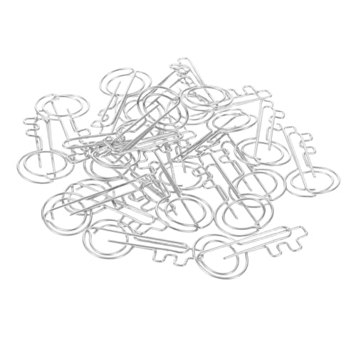 Uonlytech 20 Stück Ordner Papier Memohalter Dekorative Binder Clips Mini Büroklammern Büroklammern Kleine Büromaterialien Dekorative Schlüssel Büroklammern Kleine von Uonlytech