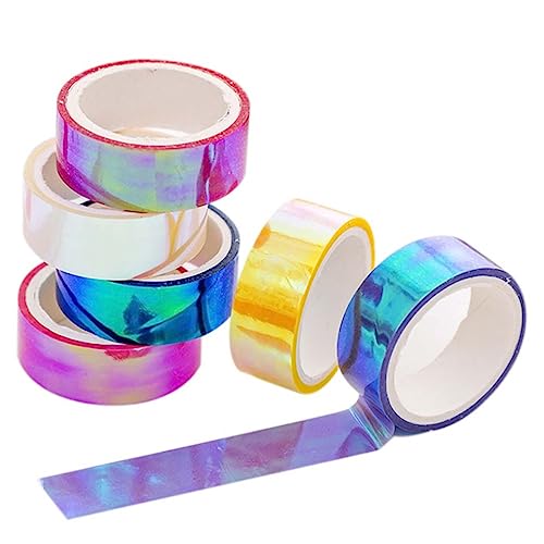 Uonlytech 20 Stück Regenbogen Gradient Abreißband Abziehbare Klebebänder für Bastelarbeiten Journale und Planer für Kreative Projekte von Uonlytech