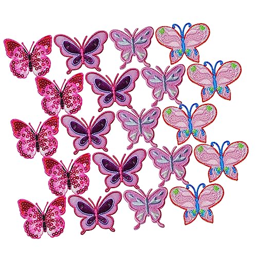 Uonlytech 20 Stück Schmetterlings Patches Diy Aufnäher für Kleidung Hüte Jeans Vielseitige Bügelflicken Hochwertigem Material für Projekte und Reparaturen Uonlytech 20 Stück Schmetterlings Patches Diy Aufnäher für Kleidung Hüte Jeans Vielseitige Bügelflicken Hochwertigem Material für Projekte und Reparaturen von Uonlytech
