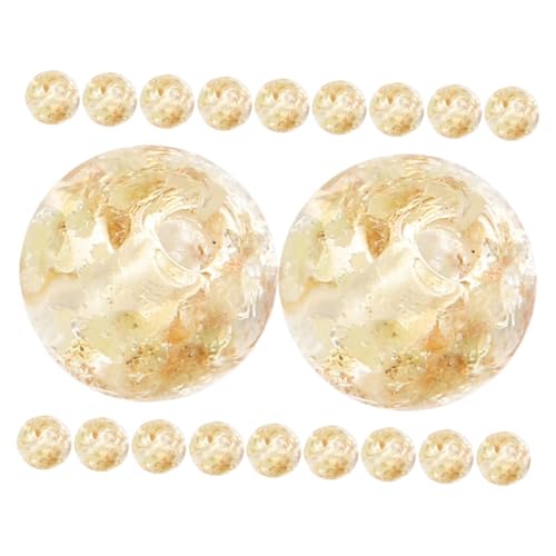 Uonlytech 20 Stück Schmuck Perlen machen Schmuckperlen leuchtende Perlen Herstellung für runde Abstandsperlen Lieferungen Glasperlen kleine Perlen Halskette Perlen Armband lose Perlen Golden Uonlytech 20 Stück Schmuck Perlen machen Schmuckperlen leuchtende Perlen Herstellung für runde Abstandsperlen Lieferungen Glasperlen kleine Perlen Halskette Perlen Armband lose Perlen Golden von Uonlytech