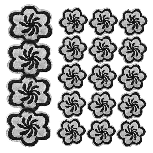 Uonlytech 20 Stück Stoffpatch Nähen Aufnäher mit Blumenapplikation Gestickte Anwendung Applikations Patch Hüte abriebfeste Kleidungsflicken Hutflicken selber machen Polyesterfaden Schwarz Uonlytech 20 Stück Stoffpatch Nähen Aufnäher mit Blumenapplikation Gestickte Anwendung Applikations Patch Hüte abriebfeste Kleidungsflicken Hutflicken selber machen Polyesterfaden Schwarz von Uonlytech
