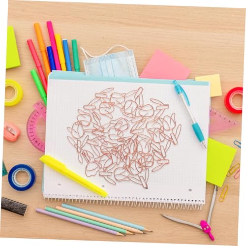 Uonlytech 20 Stück Teiliges Bunte Metall Büroklammern Tulpenform Rosegold Stabile Tragbare und Dekorative Paperclips für Schule Büro Dokumentenorganisation und Lesezeichen Uonlytech 20 Stück Teiliges Bunte Metall Büroklammern Tulpenform Rosegold Stabile Tragbare und Dekorative Paperclips für Schule Büro Dokumentenorganisation und Lesezeichen von Uonlytech