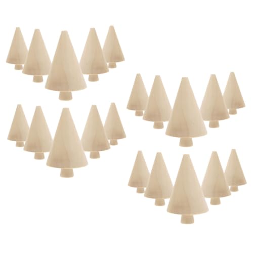 Uonlytech 20 Stück Teiliges DIY Holz weihnachtsbaum zum Bemalen Naturbelassene Holzfiguren mit Eicheln Einlagige Tannenbaum deko für Kreative Weihnachts Festtagsgestaltung Uonlytech 20 Stück Teiliges DIY Holz weihnachtsbaum zum Bemalen Naturbelassene Holzfiguren mit Eicheln Einlagige Tannenbaum deko für Kreative Weihnachts Festtagsgestaltung von Uonlytech