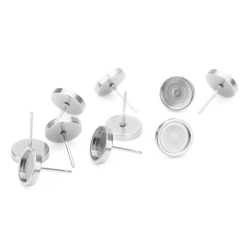 Uonlytech 20 Stück Teiliges Edelstahl Ohrstecker Rohlinge Silber Außendurchmesser Nadel Innenmaß Einfaches Design für Damen DIY Ohrschmuck Zubehör Uonlytech 20 Stück Teiliges Edelstahl Ohrstecker Rohlinge Silber Außendurchmesser Nadel Innenmaß Einfaches Design für Damen DIY Ohrschmuck Zubehör von Uonlytech