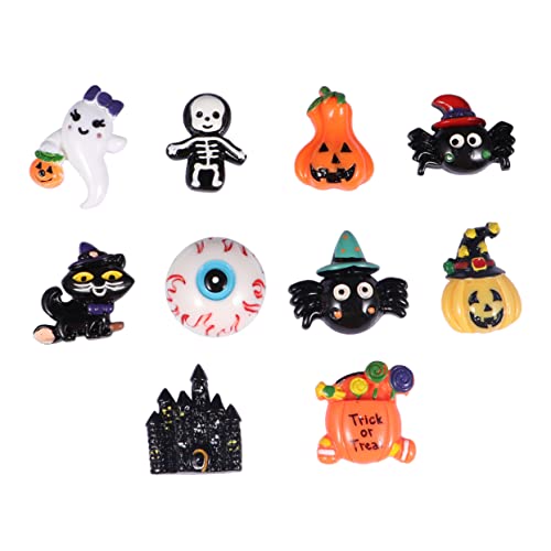 Uonlytech 20 Stück Teiliges Halloween DIY Schmuckset mit Resin Charms Cartoon Kürbis Geist und Schädel Anhängern für Haarschmuck Scrapbooking und Halloween Deko Bastelprojekte Uonlytech 20 Stück Teiliges Halloween DIY Schmuckset mit Resin Charms Cartoon Kürbis Geist und Schädel Anhängern für Haarschmuck Scrapbooking und Halloween Deko Bastelprojekte von Uonlytech