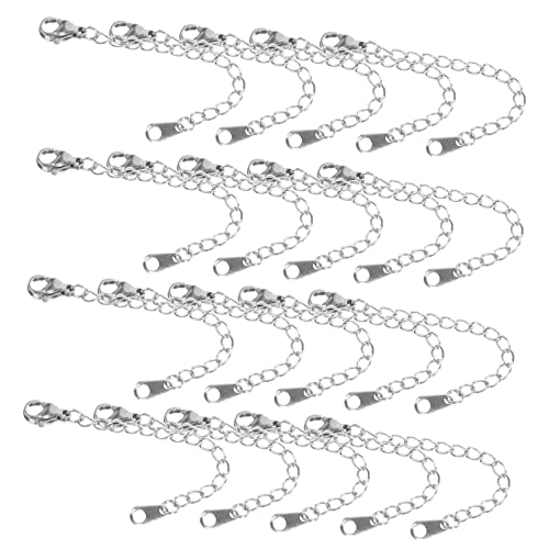 Uonlytech 20 Stück Teiliges Halsketten Verlängerungsketten mit Karabinerverschluss DIY Schmuck Zubehör für Armband und Halskette Einfache Anwendung und Dekoratives Design Uonlytech 20 Stück Teiliges Halsketten Verlängerungsketten mit Karabinerverschluss DIY Schmuck Zubehör für Armband und Halskette Einfache Anwendung und Dekoratives Design von Uonlytech