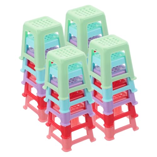 Uonlytech 20 Stück Teiliges Mini Canvas Ständer Leichte Kunststoff Miniatur Stuhl-design Stabile Leinwandfüße für Flüssiges Malen Rutschfeste Staffelei für Künstler für DIY Zeichenbedarf von Uonlytech