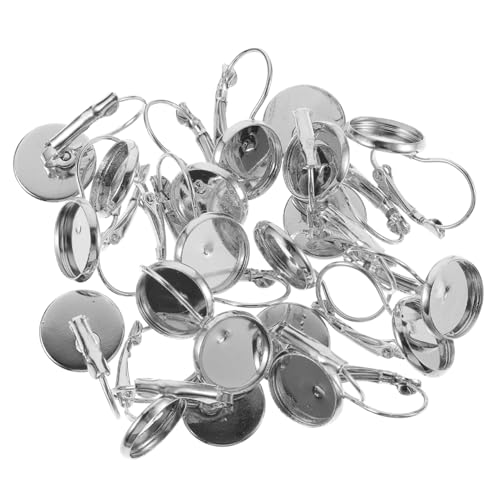 Uonlytech 20 Stück Teiliges Ohrhaken mit Silbernen Bezel Anhängertrays Diy Schmuckzubehör Hochwertige Ohrstecker Rohlinge für Kreatives Ohrring Basteln und Individuelle Schmuckgestaltung Uonlytech 20 Stück Teiliges Ohrhaken mit Silbernen Bezel Anhängertrays Diy Schmuckzubehör Hochwertige Ohrstecker Rohlinge für Kreatives Ohrring Basteln und Individuelle Schmuckgestaltung von Uonlytech