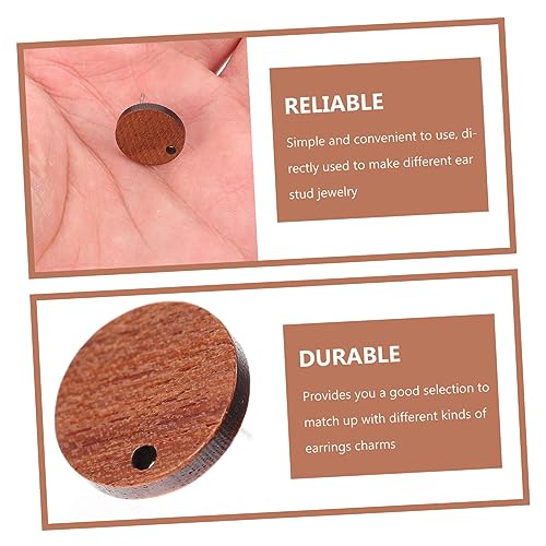 Uonlytech 20 Stück Teiliges Ohrring Holzstecker Ohrstecker DIY Schmuckzubehör Leichte Langlebige Ohrsteckerverschlüsse für Kreative Ohrringherstellung und Reparatur Uonlytech 20 Stück Teiliges Ohrring Holzstecker Ohrstecker DIY Schmuckzubehör Leichte Langlebige Ohrsteckerverschlüsse für Kreative Ohrringherstellung und Reparatur von Uonlytech