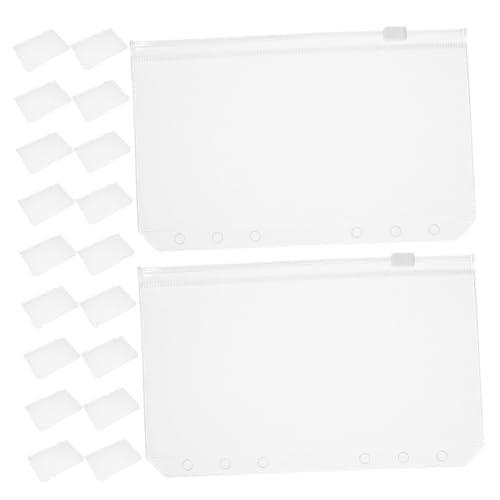 Uonlytech 20 Stück Teiliges Planner Inserts mit Reißverschluss Transparente Wiederverwendbare Binder Taschen für Budgetplaner Kleine Geld Dokumententaschen für Reise Arbeit und Organisation Uonlytech 20 Stück Teiliges Planner Inserts mit Reißverschluss Transparente Wiederverwendbare Binder Taschen für Budgetplaner Kleine Geld Dokumententaschen für Reise Arbeit und Organisation von Uonlytech