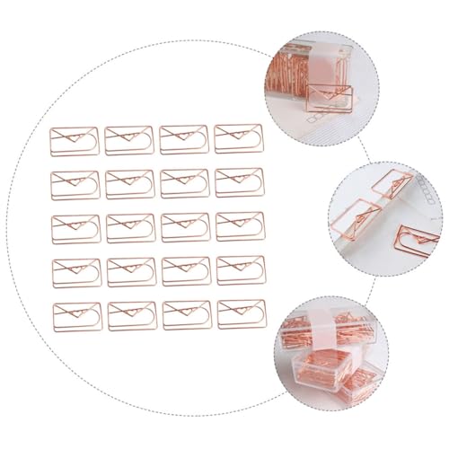 Uonlytech 20 Stück Teiliges Rosévergoldete Büroklammern Herzförmig Dekorative Umschlag Paperclips Zarte Planer Clips Vielseitig für Akten Notizen Fotos Praktische Büroklammern Geschenkidee Uonlytech 20 Stück Teiliges Rosévergoldete Büroklammern Herzförmig Dekorative Umschlag Paperclips Zarte Planer Clips Vielseitig für Akten Notizen Fotos Praktische Büroklammern Geschenkidee von Uonlytech
