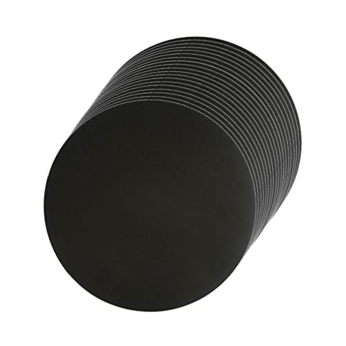 Uonlytech 20 Stück Teiliges Rundes Kraftpapier Schwarze und Bastelkarte Glattes DIY Zeichenpapier für Künstler für Geburtstags und Hochzeitsdekorationen von Uonlytech