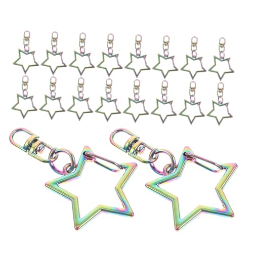 Uonlytech 20 Stück Teiliges Stern Schlüsselanhänger Anhänger mit Robustem Drehverschluss Bunter Laserbeschichtung für DIY Schmuck Taschenanhänger und Vielseitige Accessoire Gestaltung Uonlytech 20 Stück Teiliges Stern Schlüsselanhänger Anhänger mit Robustem Drehverschluss Bunter Laserbeschichtung für DIY Schmuck Taschenanhänger und Vielseitige Accessoire Gestaltung von Uonlytech