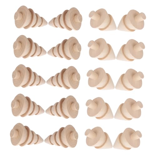 Uonlytech 20 Stück Teiliges Weihnachtsbäume Unbemalt DIY Holzfiguren für Basteln Natürliche Tischdeko Handliche Miniaturbäume für Familienprojekte und Weihnachtsdekor Uonlytech 20 Stück Teiliges Weihnachtsbäume Unbemalt DIY Holzfiguren für Basteln Natürliche Tischdeko Handliche Miniaturbäume für Familienprojekte und Weihnachtsdekor von Uonlytech