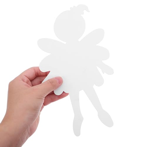 Uonlytech 20 Stück Teiliges Weiße Kartonfiguren Bemalbare Elfen-silhouetten Vielseitige Bastelvorlagen für Einfach zu Gestalten für Schulprojekte Kunsthandwerk und Dekoration von Uonlytech