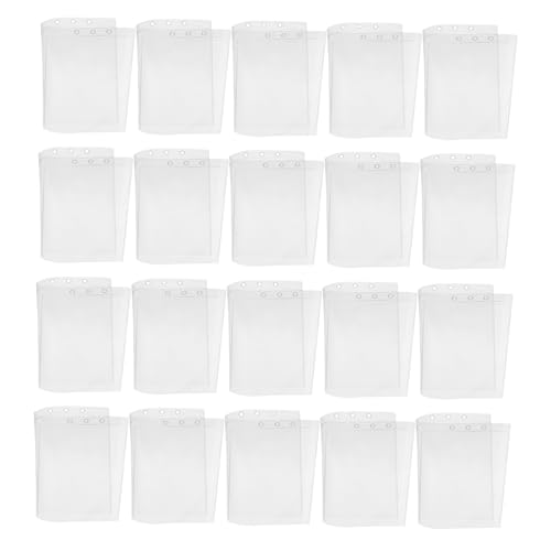 Uonlytech 20 Stück Transparente Ablagehüllen aus PVC Wiederbefüllbare Organizer Taschen für Lose Dokumente Quittungen und Karten Klare Planerhüllen für Aktenordner und Notizbücher Uonlytech 20 Stück Transparente Ablagehüllen aus PVC Wiederbefüllbare Organizer Taschen für Lose Dokumente Quittungen und Karten Klare Planerhüllen für Aktenordner und Notizbücher von Uonlytech