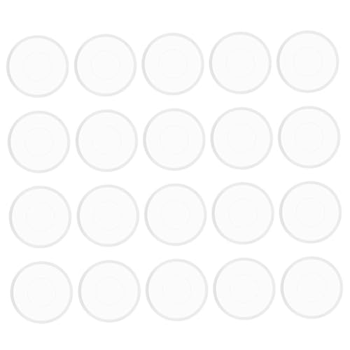 Uonlytech 20 Stück Transparente Matte Buchbinderinge Loseblatt Ringe für Notizbuch und Scrapbooking Hochwertiges Material Multifunktionale Bindung für Zuhause Büro und Schule von Uonlytech