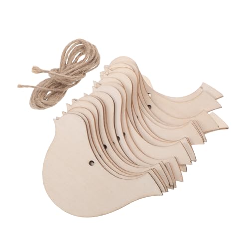Uonlytech 20 Stück unfertige Tierausschnitte aus Holz Holzausschnitte basteln Vogelausschnitte aus Holz Vogelformen aus unfertige hängende Ornamente aus Beige Uonlytech 20 Stück unfertige Tierausschnitte aus Holz Holzausschnitte basteln Vogelausschnitte aus Holz Vogelformen aus unfertige hängende Ornamente aus Beige von Uonlytech