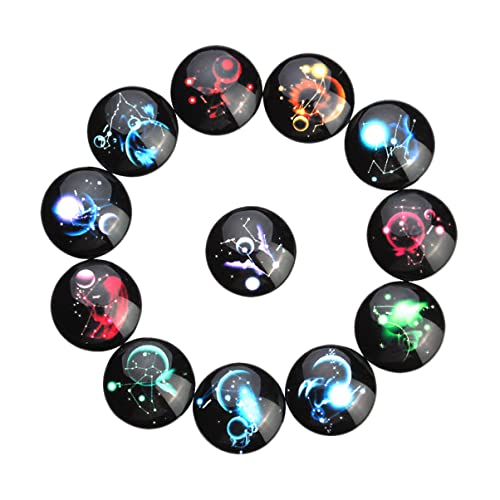 Uonlytech 20 Stücke DIY Zubehör Anzahl Handwerk Schmuck Kits Perlen Geformt Stern Snaps Cabochons von Uonlytech