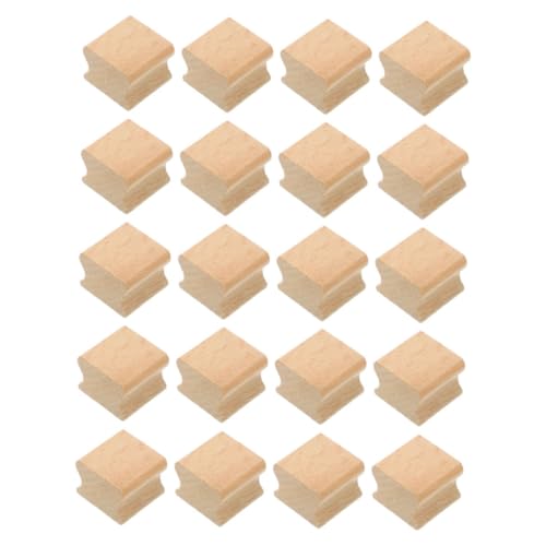 Uonlytech 20 Teiliges Holzsiegel Set Für Buchstaben Stempel Zum Basteln Schnitzen Holzstempel Blanko DIY Holzstempel Abnehmbare Siegelwachsstempel Handbuchstempel Siegel Hellbraun von Uonlytech