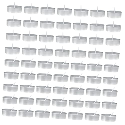 Uonlytech 200 Sätze Teiliges Set Runde Aluminium Teelichtbecher mit Dochten Stunden Brenndauer Glatte Oberfläche Wiederverwendbar DIY Kerzenformen Gießen für Duftkerzen von Uonlytech