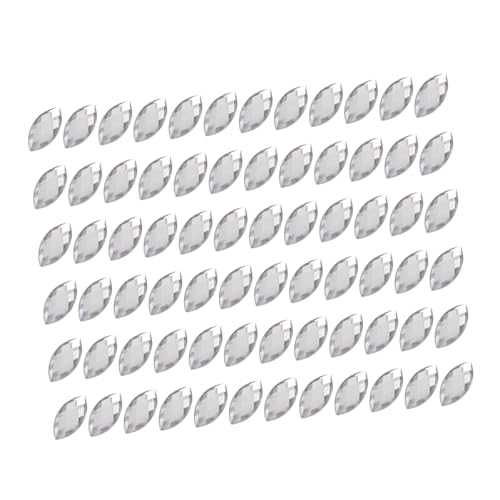 Uonlytech 200 Stück Acryl Diamant Dekoration Eye Shaped Drill DIY Art Accessoires Bastelmaterial für Kleidung und Dekoration Glänzende Effekte für Hochzeiten und Feste von Uonlytech