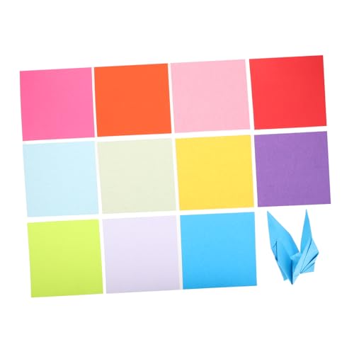 Uonlytech 200 Stück Bastelset für Teiliges Origami Papier und Faltpapier Doppelseitige Bunte Bastelbögen für Kreative Projekte für Vorschulerziehung und Eltern Junge Mädchen Aktivitäten von Uonlytech