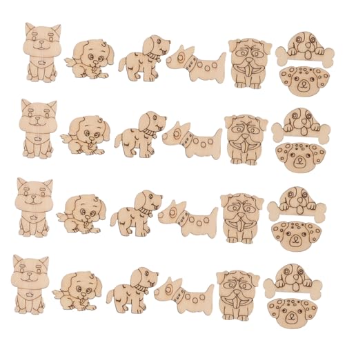 Uonlytech 200 Stück DIY Holz Tiere Formen zum Bemalen Unlackierte Katzen und Hunde Holzscheiben mit Glatter Oberfläche Sichere Bastelsets für Erwachsene Vielseitige Dekoration für Wand und Uonlytech 200 Stück DIY Holz Tiere Formen zum Bemalen Unlackierte Katzen und Hunde Holzscheiben mit Glatter Oberfläche Sichere Bastelsets für Erwachsene Vielseitige Dekoration für Wand und von Uonlytech
