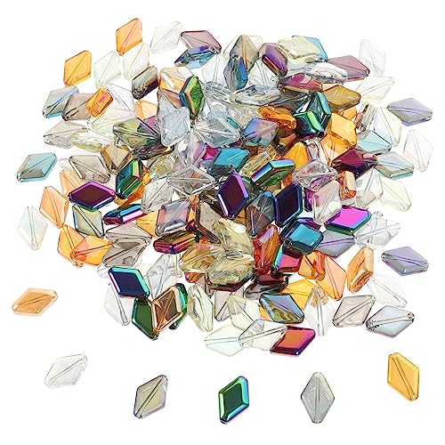 Uonlytech 200 Stück Glasperlenzubehör Halskette Charme Kristalle Basteln Sie Diy-perlen Anhänger Für Die Schmuckherstellung Lose Perlenanhänger Diy Girlande Glasperle Armband Diy Perlen von Uonlytech