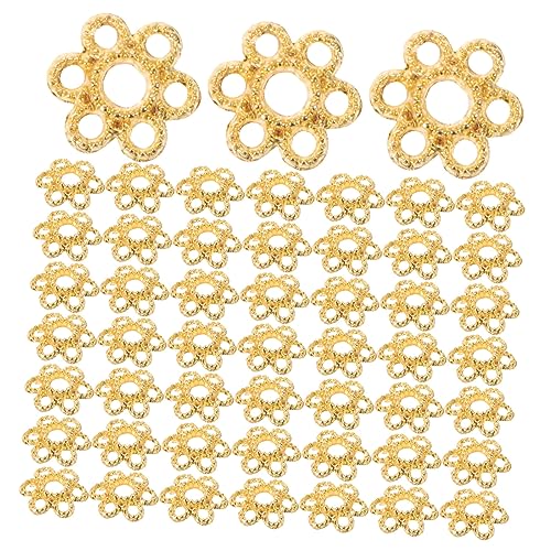 Uonlytech 200 Stück Goldfarbene Perlenkappen Blumenform Leichte Legierung für Schmuckherstellung Diy Armband und Halskette Vielseitige Schmuckzubehör für Kreative Bastelprojekte Uonlytech 200 Stück Goldfarbene Perlenkappen Blumenform Leichte Legierung für Schmuckherstellung Diy Armband und Halskette Vielseitige Schmuckzubehör für Kreative Bastelprojekte von Uonlytech