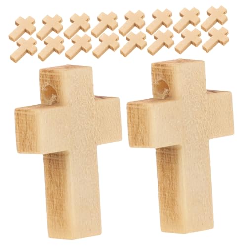 Uonlytech 200 Stück Kleine Holzkreuz Anhänger Naturbelassen für Schmuckherstellung DIY Basteln Ostern Deko Holzanhänger Charms für Armbänder Halsketten Zubehör Uonlytech 200 Stück Kleine Holzkreuz Anhänger Naturbelassen für Schmuckherstellung DIY Basteln Ostern Deko Holzanhänger Charms für Armbänder Halsketten Zubehör von Uonlytech