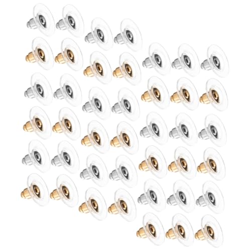 Uonlytech 200 Stück Ohrringstopper Sicherer Ohrstecker Verschluss Transparent Weiß Gold DIY Schmuck Zubehör Ersatzstecker für Ohrringarten Langlebig und Praktisch Uonlytech 200 Stück Ohrringstopper Sicherer Ohrstecker Verschluss Transparent Weiß Gold DIY Schmuck Zubehör Ersatzstecker für Ohrringarten Langlebig und Praktisch von Uonlytech