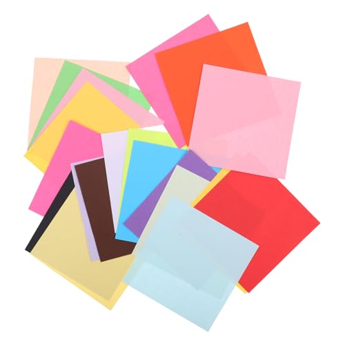 Uonlytech 200 Stück Origami -Papierschnitt Papierhandwerk für Erwachsene Papier-Origami Origami Kit Papier für Origami-Kits Origami für Erwachsene Farb-Origami von Uonlytech