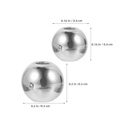 Uonlytech 200 Stück Silberfarbene Kupfer Abstandsperlen Rund Glatte Metallperlen Für Armband Ketten Schmuckherstellung DIY Spacer Beads Für Basteln Uonlytech 200 Stück Silberfarbene Kupfer Abstandsperlen Rund Glatte Metallperlen Für Armband Ketten Schmuckherstellung DIY Spacer Beads Für Basteln von Uonlytech