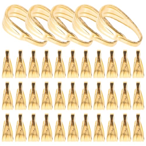 Uonlytech 200 Stück Teiliges Pinch Bail Anhängerverschlüsse aus Eisen Goldfarbene Schmuckverbinder für Halsketten Armbänder und DIY Charm Holder Langlebig und Vielseitig für Kreative Uonlytech 200 Stück Teiliges Pinch Bail Anhängerverschlüsse aus Eisen Goldfarbene Schmuckverbinder für Halsketten Armbänder und DIY Charm Holder Langlebig und Vielseitig für Kreative von Uonlytech