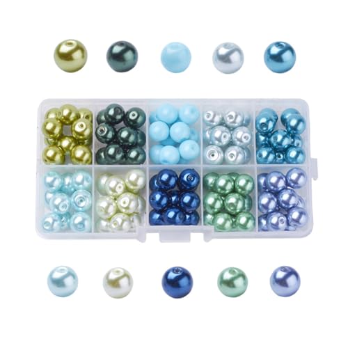 Uonlytech 200 Teiliges Glasperlen Set Perlen Basteln Schmuckherstellungszubehör Schmuck Set Perlen Zur Schmuckherstellung Aufbewahrung Perlen Blaue Schmuckherstellungs Uonlytech 200 Teiliges Glasperlen Set Perlen Basteln Schmuckherstellungszubehör Schmuck Set Perlen Zur Schmuckherstellung Aufbewahrung Perlen Blaue Schmuckherstellungs von Uonlytech