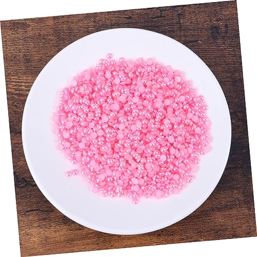 Uonlytech 2000 Stück Halbperlen aus Abs Rosa Perlen zum Auffädeln Flachrückseite für Schmuckherstellung Diy Basteln Perlenstickerei Zubehör Uonlytech 2000 Stück Halbperlen aus Abs Rosa Perlen zum Auffädeln Flachrückseite für Schmuckherstellung Diy Basteln Perlenstickerei Zubehör von Uonlytech